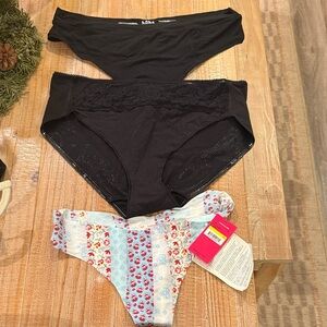 NWT mixed lot women’s underwear things new sizes L-XL